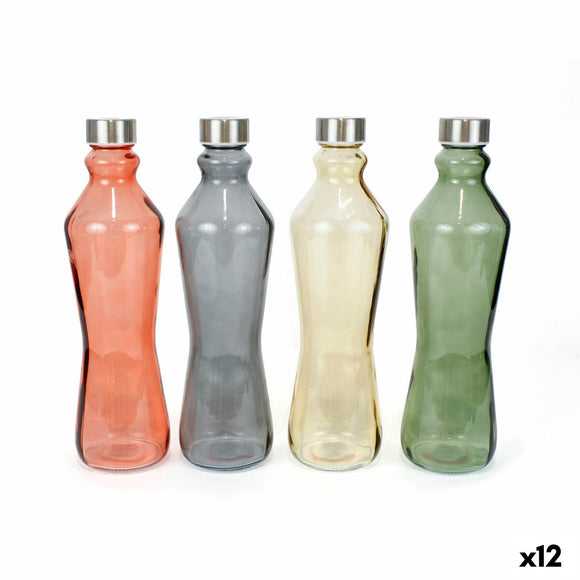 Bottle Anna Metal Glass 1 L (12 Units)
