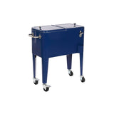 Portable Fridge Home ESPRIT Navy Blue Steel polypropylene 56 L 74 x 43 x 80 cm