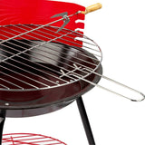 Barbecue Portable Aktive Wood Iron Ø 38 cm 37 x 61 x 45 cm (6 Units) Red