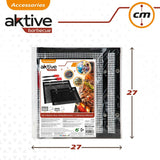 Barbecue Portable Aktive Silicone Plastic 27 x 24,5 x 0,4 cm